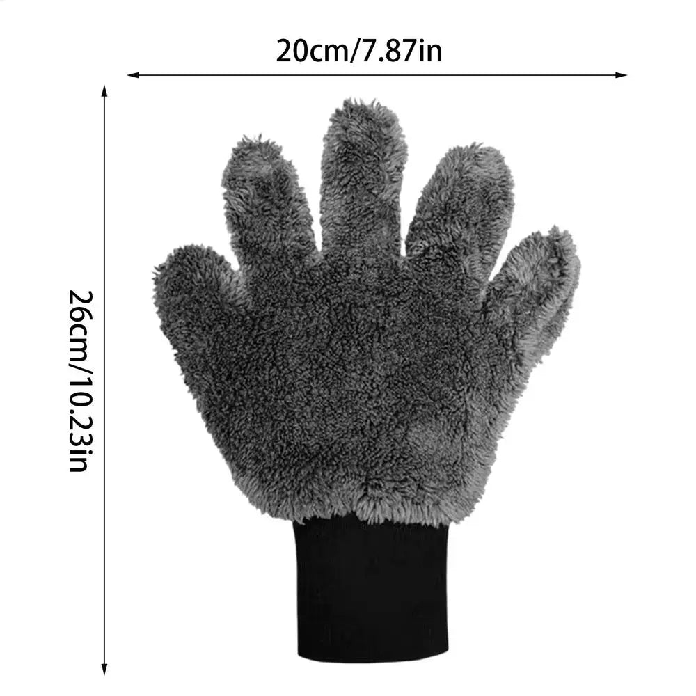 Car Washing Gloves No Scratch Wash Mitts for Detailing Cleaning Ergonomic Soft Automotive Polish Accessories Washing Gloves