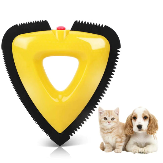 Aoziqi Mini Pet Hair Remover Cleaning Brush for Car Detailing Auto Interior Furniture Sofas and Carpets Handheld Triangle Carpet Dog Hair Remover - Reusable Plush and Fur Cleaning Supplies