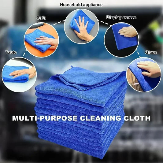 100Pcs Microfiber Towels Car Wash Drying Cloth Towel Household Cleaning Cloths Auto Detailing Polishing Cloth Home Clean Tools