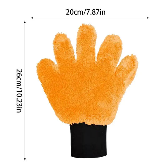 Car Washing Gloves No Scratch Wash Mitts for Detailing Cleaning Ergonomic Soft Automotive Polish Accessories Washing Gloves